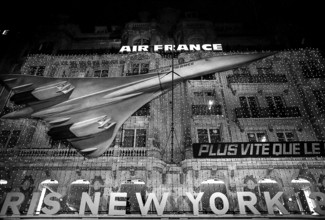 1975, Paris, Air France. Concorde advertisement.