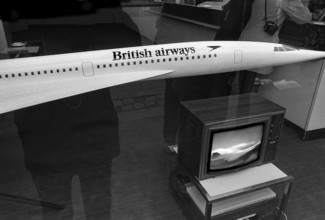 1975, Paris, Air France. Concorde advertisement.