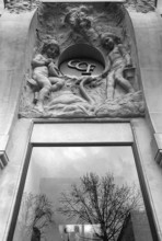 1975, Paris, Art Deco style building.