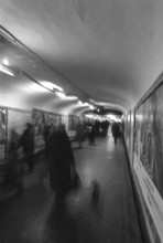 1975, Paris, subway, street musician.