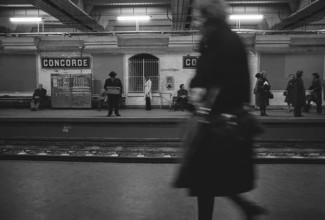 1975, Paris, subway.