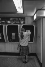 1975, Paris, subway.