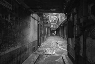 1975, Paris, Marais, passage.
