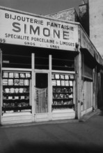 1975, Paris, Marais, shop windows
