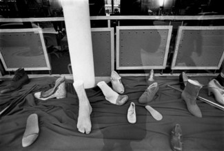 1975, Paris, Marais, shop windows