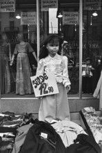 1975, Paris, Marais, shop windows