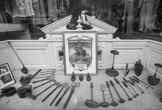 1975, Paris, Marais, shop windows