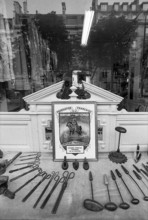 1975, Paris, Marais, shop windows