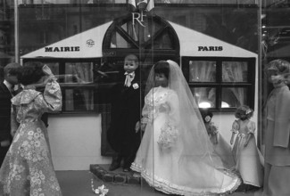 1975, Paris, Marais, shop windows