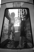 1975, Paris, Marais, shop windows