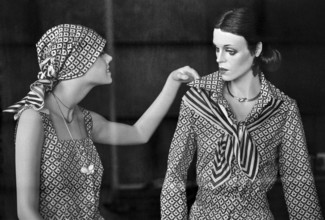 1975, Paris, Marais, shop windows