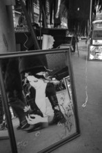 1975, Paris, Marais, shop windows