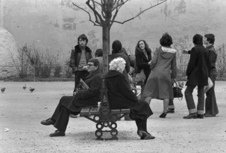 1975, Paris, Rive droite, people.
