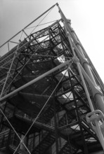 1976, Paris, Rive droite, Centre Pompidou, Beaubourg.