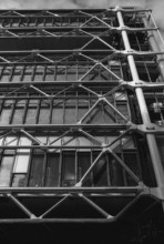 1976, Paris, Rive droite, Centre Pompidou, Beaubourg.