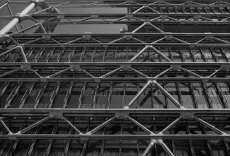 1976, Paris, Rive droite, Centre Pompidou, Beaubourg.