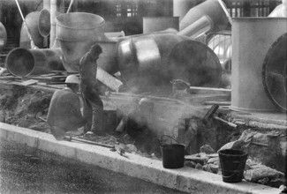 1976, Paris, Rive droite, Centre Pompidou, Beaubourg.