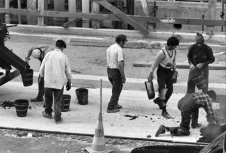 1976, Paris, Rive droite, Centre Pompidou, Beaubourg.