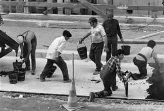 1976, Paris, Rive droite, Centre Pompidou, Beaubourg.