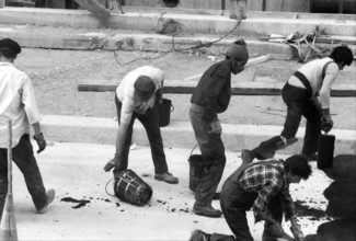 1976, Paris, Rive droite, Centre Pompidou, Beaubourg.