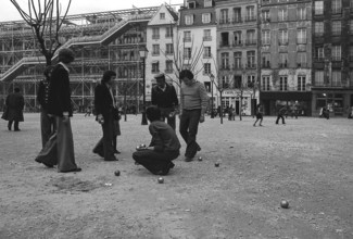 1976, Paris, Rive droite, Centre Pompidou, Beaubourg.