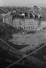 1976, Paris, Rive droite, Centre Pompidou, Beaubourg.