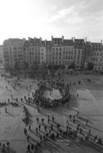 1976, Paris, Rive droite, Centre Pompidou, Beaubourg.