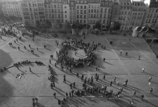 1976, Paris, Rive droite, Centre Pompidou, Beaubourg.