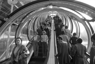 1976, Paris, Rive droite, Centre Pompidou, Beaubourg.