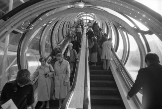 1976, Paris, Rive droite, Centre Pompidou, Beaubourg.