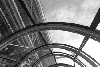 1976, Paris, Rive droite, Centre Pompidou, Beaubourg.