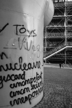 1976, Paris, Rive droite, Centre Pompidou, Beaubourg.