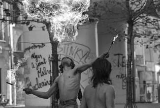 1976, Paris, Rive droite, Centre Pompidou, Beaubourg.