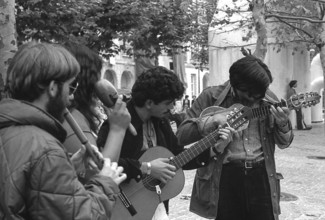1976, Paris, Rive droite, Centre Pompidou, Beaubourg.