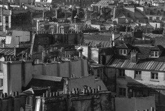 1976, Paris, Rive droite, Paris overview.