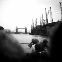 1967, London, River Thames, Tower Bridge.