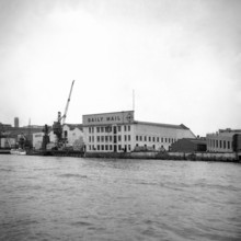 1967, London, River Thames, Thames cruise, docklands.