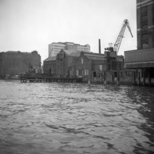 1967, London, River Thames, Thames cruise, docklands.