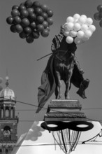 1975, Milan, Duomo, carnival.