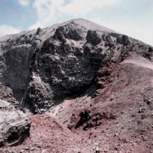Nature, Italy, region of Campania, 1975 Vesuvius volcano.