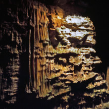 Nature, Italy, region of Puglia 1975 Grotte di Catellana (Castellana caves).