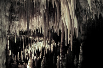 Nature, Italy, region of Puglia 1975 Grotte di Catellana (Castellana caves).