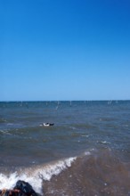 Nature, Italy, region of Puglia 1975 Lago di Lesina (Lesina lake).