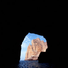 Nature, Italy, region of Sicilia 1975 Isole Egadi, Isola di Marettimo (Egadi Islands,  Marettimo