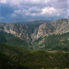 Nature, Italy, region of Sardegna 1975 Massiccio del Gannargentu (Gennargentu Massif).