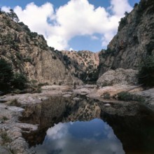 Nature, Italy, region of Sardegna 1975 Massiccio del Gannargentu (Gennargentu Massif).
