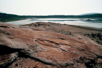 Nature, Italy, region of Sardegna 1975 Lago di Baratz (Baratz Lake).