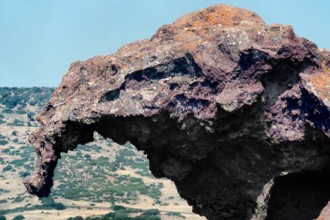 Nature, Italy, region of Sardegna 1975 Roccia dell'Elefante (Elephant Rock).