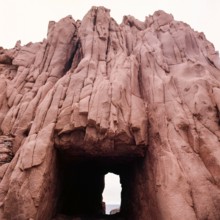Nature, Italy, region of Sardegna 1975 Rocce Rosse di Arbatax (Red Rocks of Arbatax ).