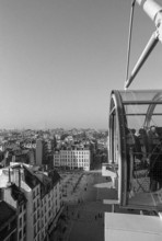 1976, Paris, Rive droite, Centre Pompidou, Beaubourg.